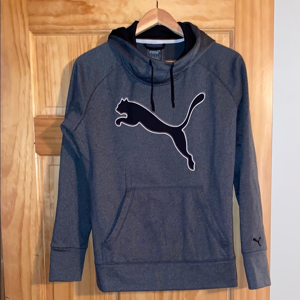 Puma Gray Hoodie with Logo